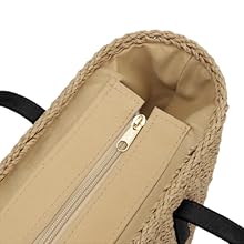 Womens Large Straw Tote Bag Handmade Woven Shoulder Handbag Summer Beach Purse with Tassel