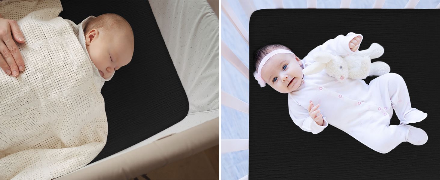 Pro Goleem Muslin Pack n Play Sheets for Boys and Girls