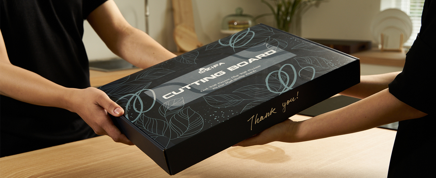 Gift box packaging include for acacia cutting board