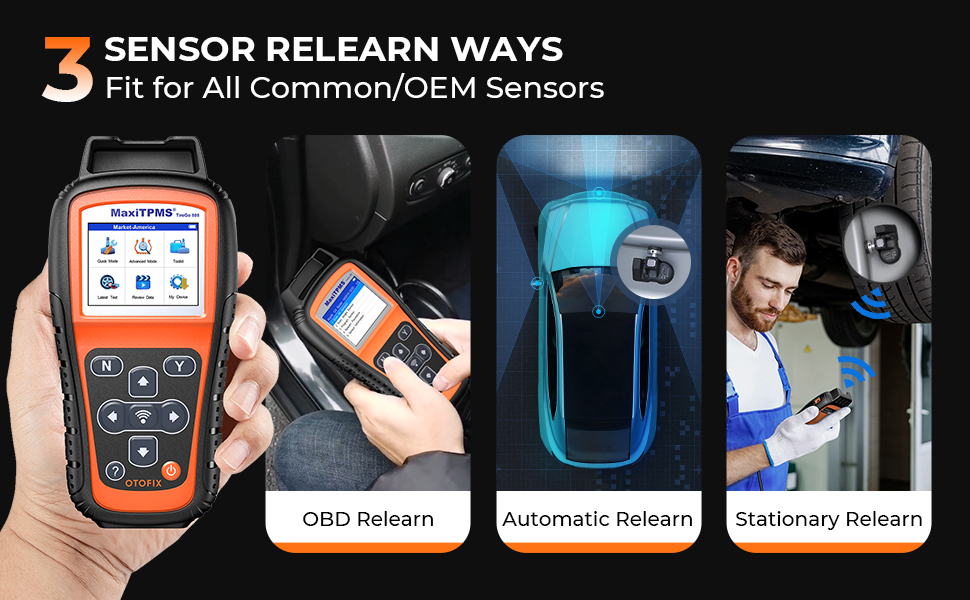 OTOFIX TireGo808 TPMS Relearn Tool,2024 Newest TPMS