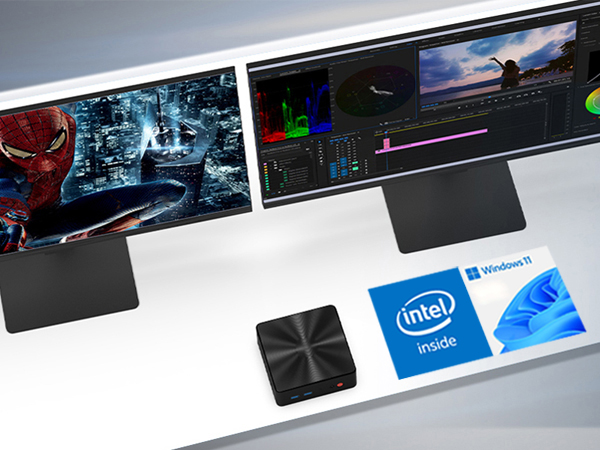 MiniPC(Celeron2GHz/16GB/512GB/Win11)管013 ZX06 Twin Lake Intel N150 Windows 11 Mini Pc 12GB LPDDR5