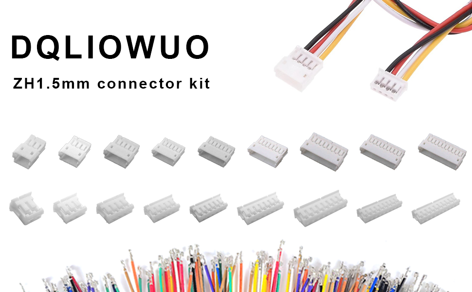 Amazon.com: JST ZH 1.5mm Male Female Connector Kit,2/3/4/5/6