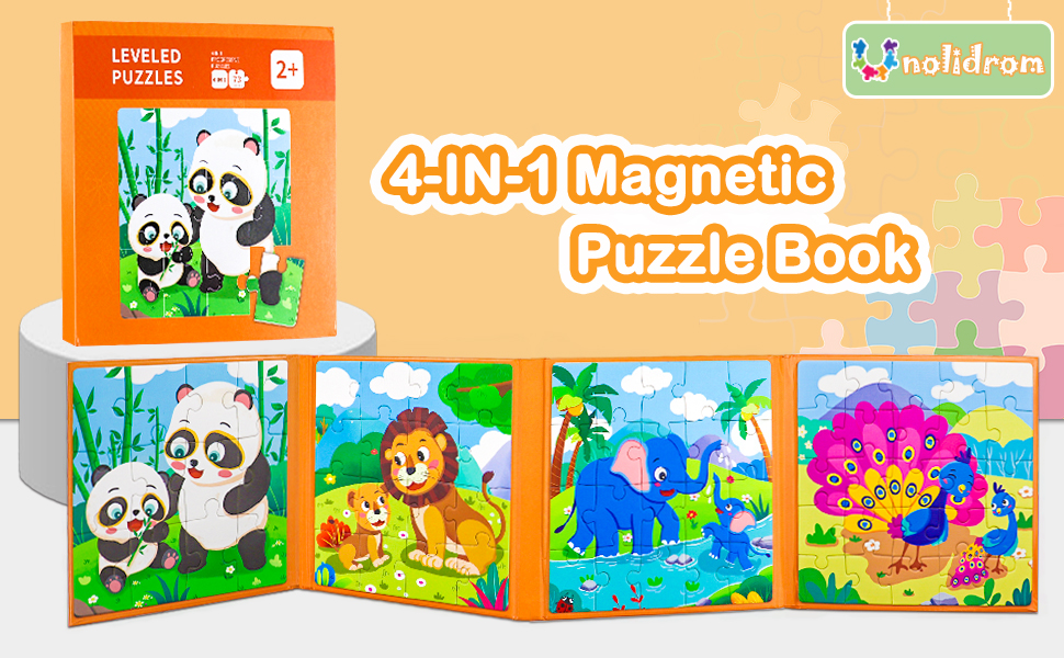 4-IN-1 Magnetic Puzzle Book