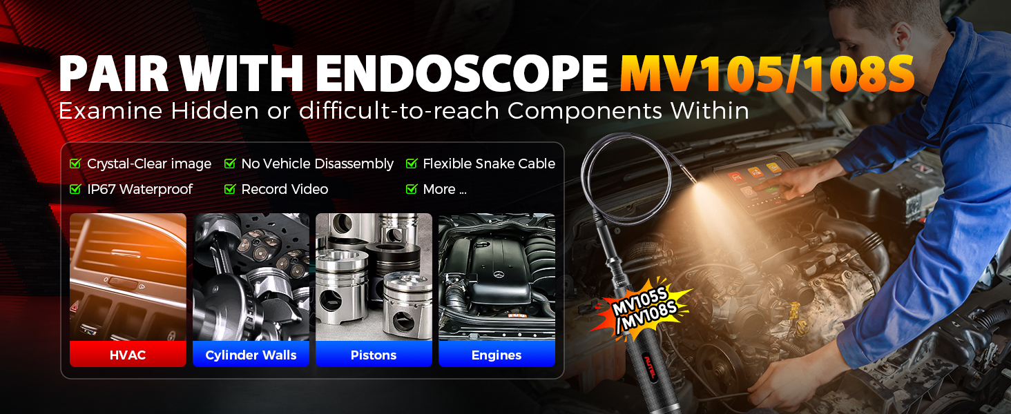 autel mx808 maxicheck work with MV105S/MV108S