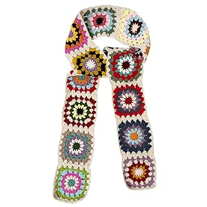 【13MONTH】Handmade Flower Neck Warmer (CHARCOAL) Flower Scarf – La Garçonne