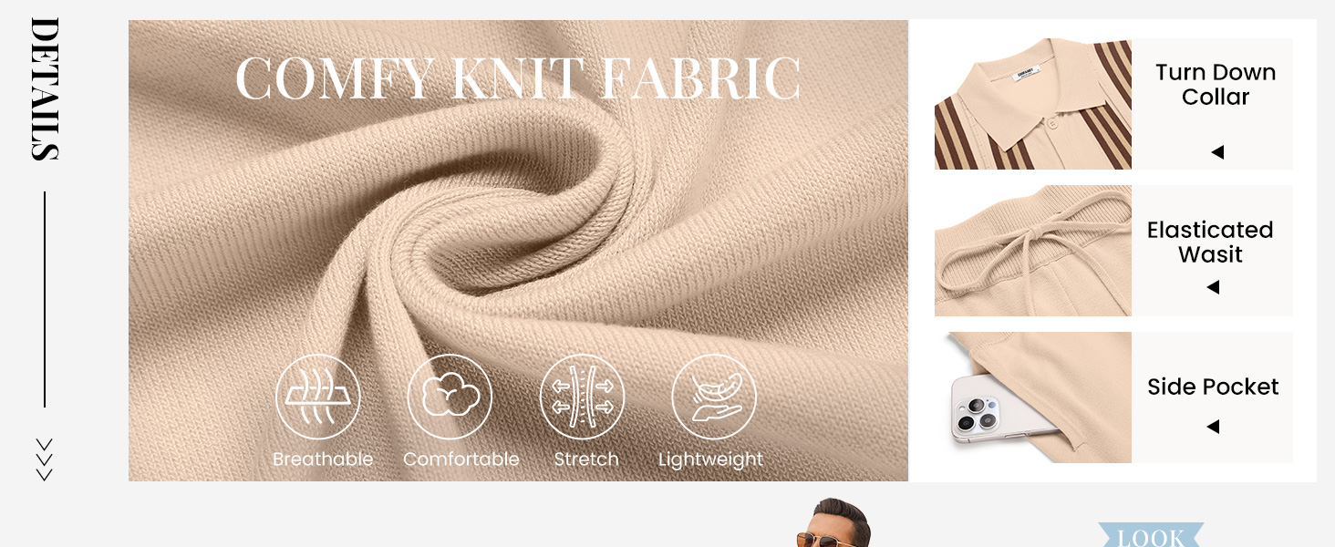 mens knitted polo shirt.