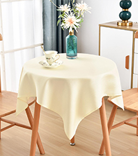 beside table cover