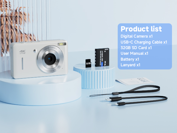 Amazon.com : Digital Camera, 44MP Compact Camera, FHD 1080P