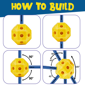 Indoor & Outdoor Creative Fort Toy for Boys & Girls Construction Fort Builders STEM Toys DIY
