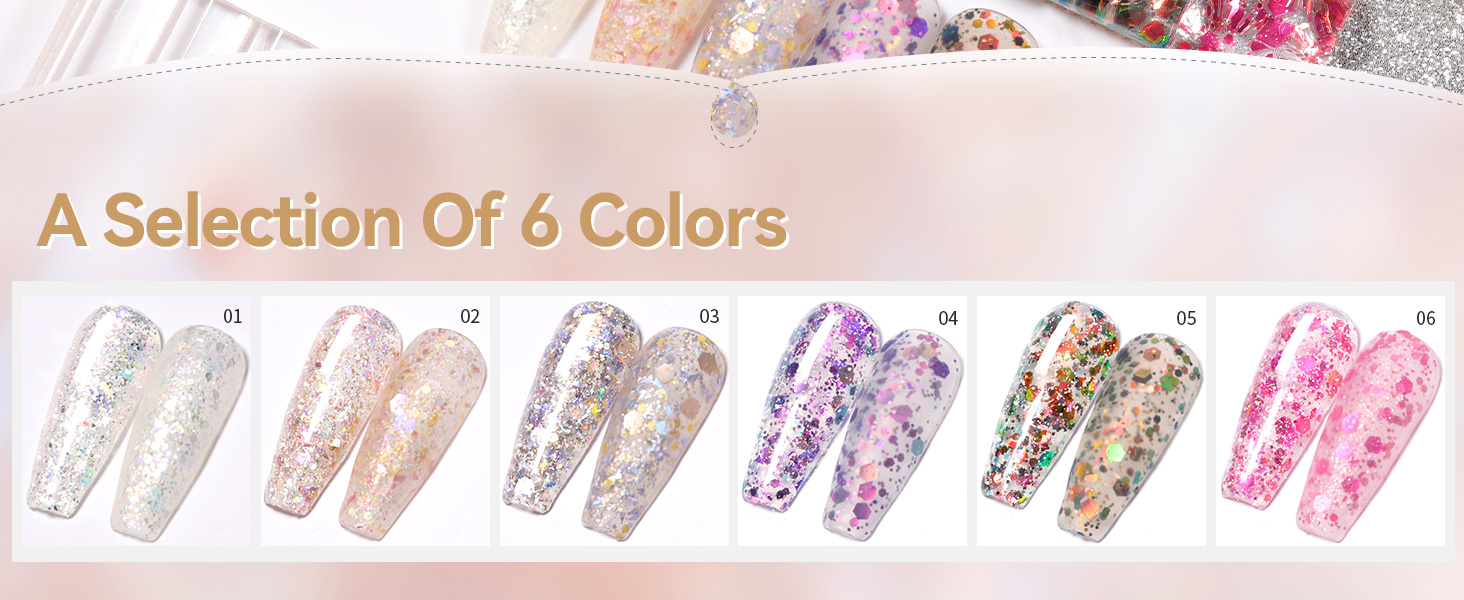 Glitter Sequins Gel Nail Polish