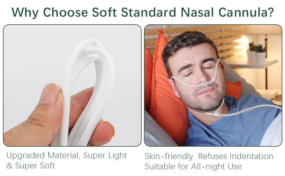 ANSNF Super Soft Nasal Cannula, 7Ft Standard Oxygen Cannula