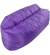 Natudeco Inflatable Loungers with Matching Bag Foldable Air Sofa Hammock with Pillow Beach Chair ...