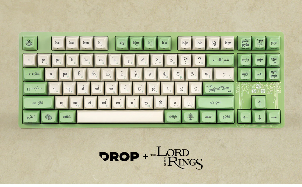 DROP + The Lord of The Rings Elvish Mechanical Keyboard