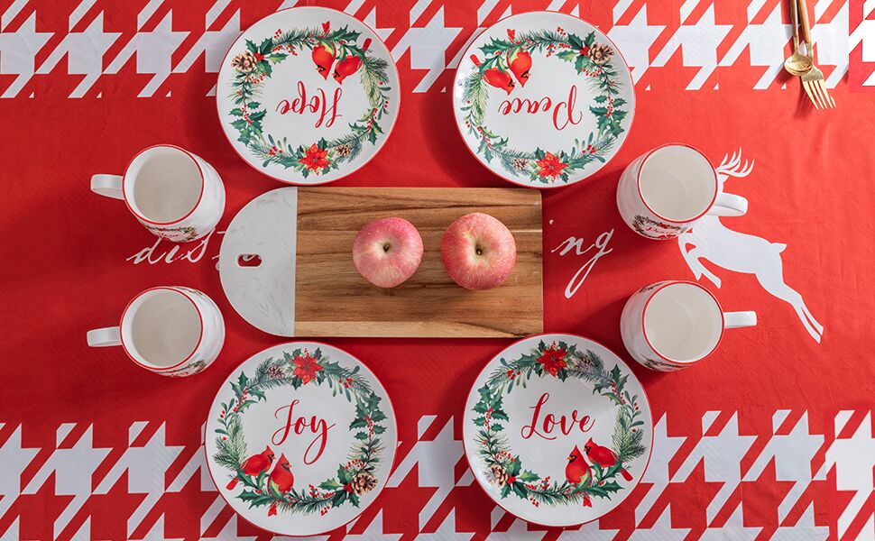 食器 NATAL DESIGN - NATAL DESIGN ROMANTIC MEAL DISH Amazon.com: ZAROCRUS Ceramic Christmas Salad/Dessert Plates