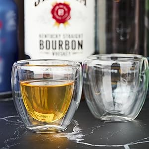 double wall design whisky bourbon cocktail thermos insulated double-walled-glasses