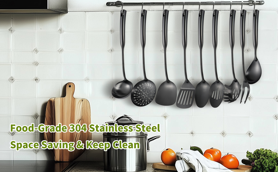 18/10 Stainless Steel Cooking Utensils Set