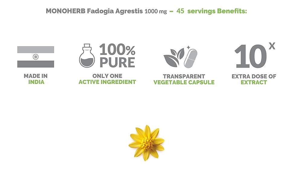 Fadogia Agrestis Extract capsule powder tablet softgel natural organic pure bark root plant herb