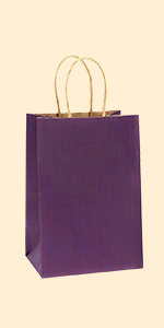 small purple bags