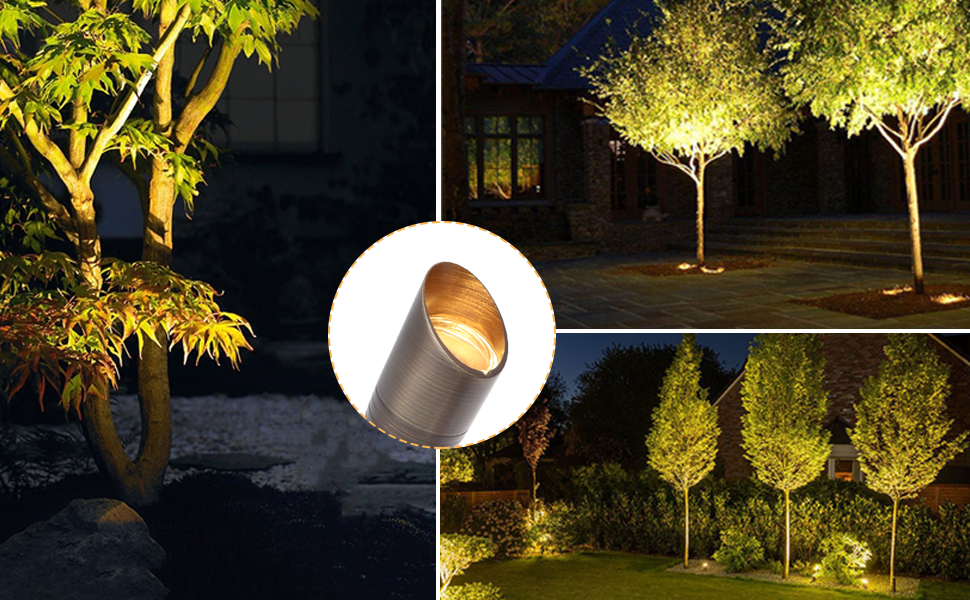 Cheopha Solid Brass Low Voltage Landscape Lighting 12V Spotlight