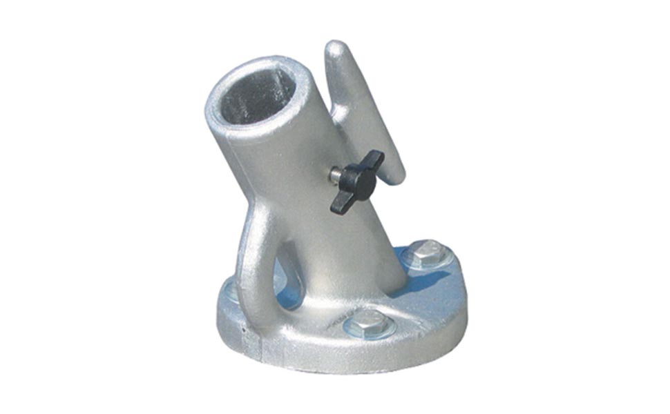 Dock Edge + Howell Mooring Whip Base with T Knob, Grey