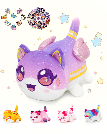 Amazon.com: 69-PCS丨Gold EIN Cat Plush + 60-Sticker - Galaxy