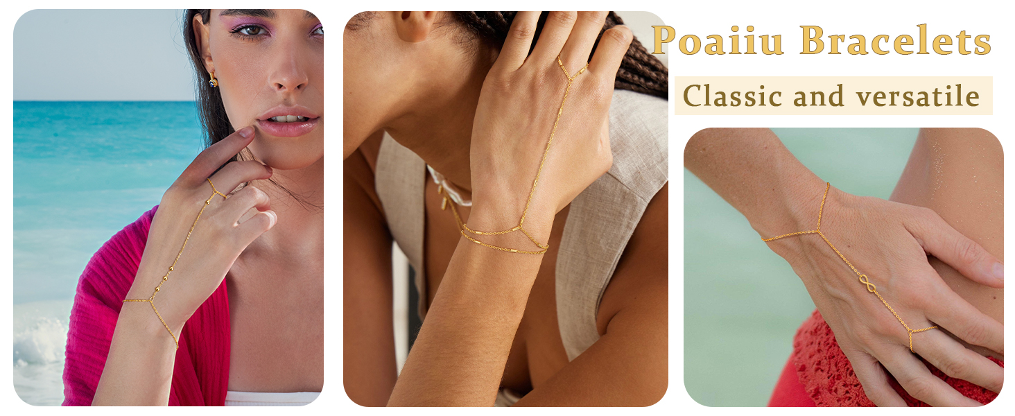 Poaiiu Gold Bracelets for Women