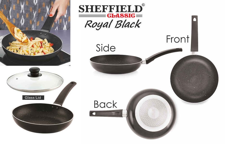 Buy SHEFFIELD CLASSIC Royal Black Non Stick Frying Pan with Non