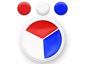 Red White Blue Face Body Paint