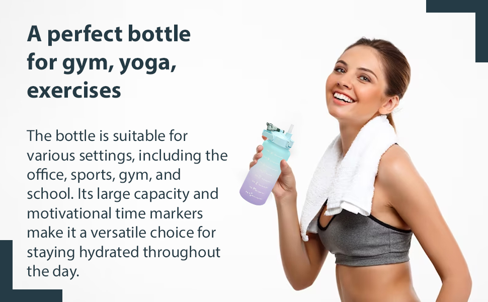 Motivational Water Bottle 3 Pcs Set