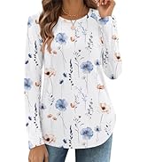 Zeagoo Long Sleeve Shirts for Women Crew Neck Casual Fall Fashion Blouses Basic Tunic Tops Dressy...
