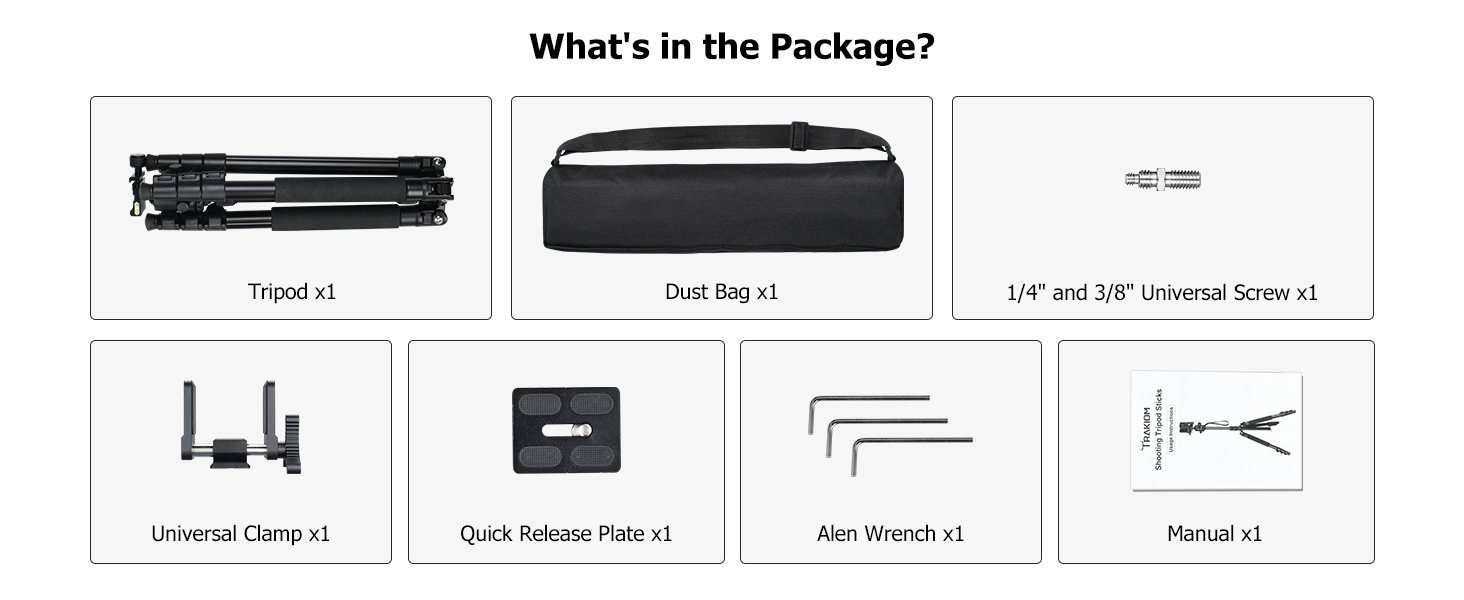 What's in the package - CVLIFE Tripod Rest with 360° Swivel Ball Head