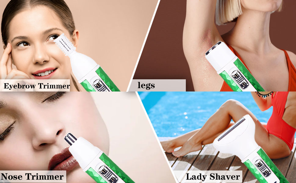 Electric Razor for Women Hair Trimmer Shaver Epilator Hair Remover Removal Body Facial Leg Smooth