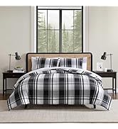 Eddie Bauer - Full/Queen Comforter Set, Super Soft Reversible Bedding with Matching Shams, Plaid ...