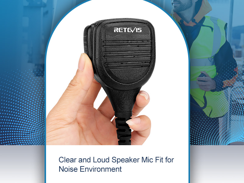 Retevis RT21 Walkie Talkie mic,IP54 Waterproof Shoulder Speaker Mic, Compatible with RT22 RT68 H-777 RT85 RT27 RT86 RT18 RB45 BAOFENG UV-5R 5RM BF-F8HP Kenwood SAMCOM Radio, 3.5mm Audio Jack(1 Pack) 17 handheld speaker mic