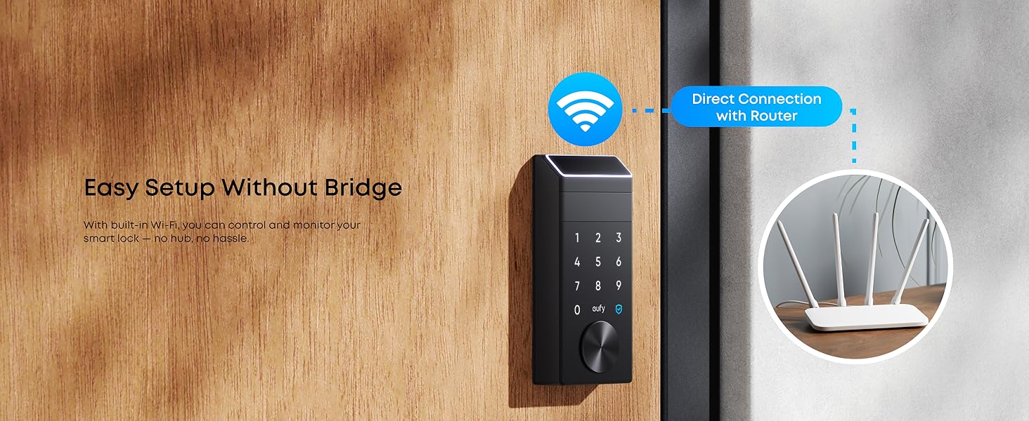 eufy smart lock with direct Wi-Fi connection