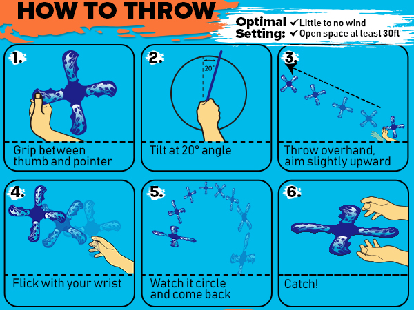 How to throw boomerang