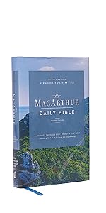 NASB Macarthur Daily Bible hardcover holy Bible easy to use travel size