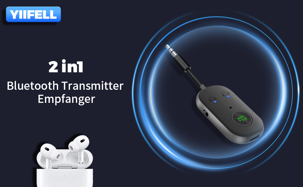 Bluetooth 5.3 Adaptateur Emetteur, 2 en 1