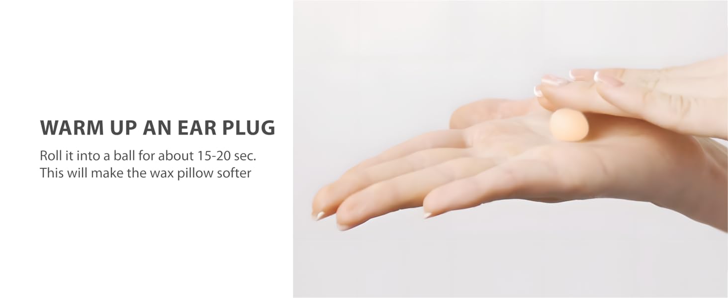 PQ Wax Ear Plugs for Sleeping, Swimming 15 Soft Noise Cancelling