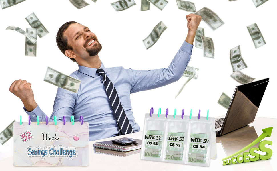 money saving challenge binder