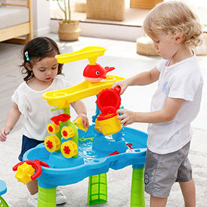 Trimate Toddler Sensory Sand and Water 3 Tier Table with Chair | Indoor & Outdoor