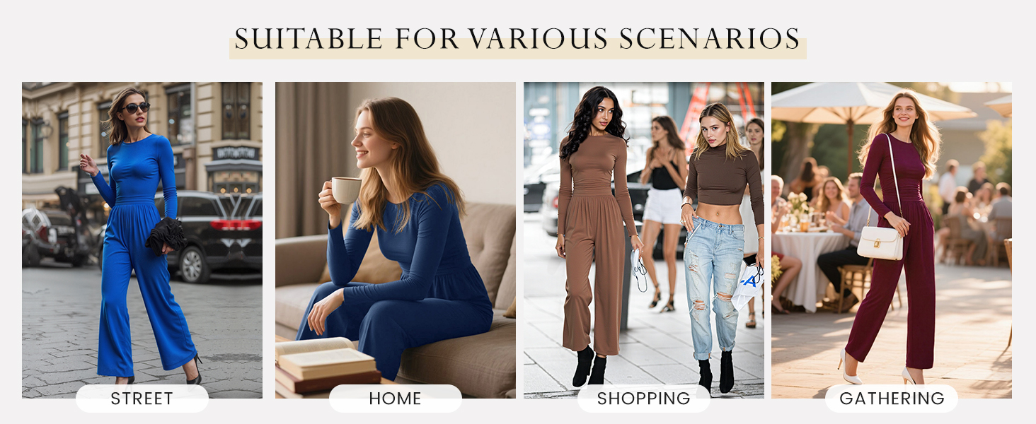 womens jumpsuits casual dressy fall winter one piece outfits clothes