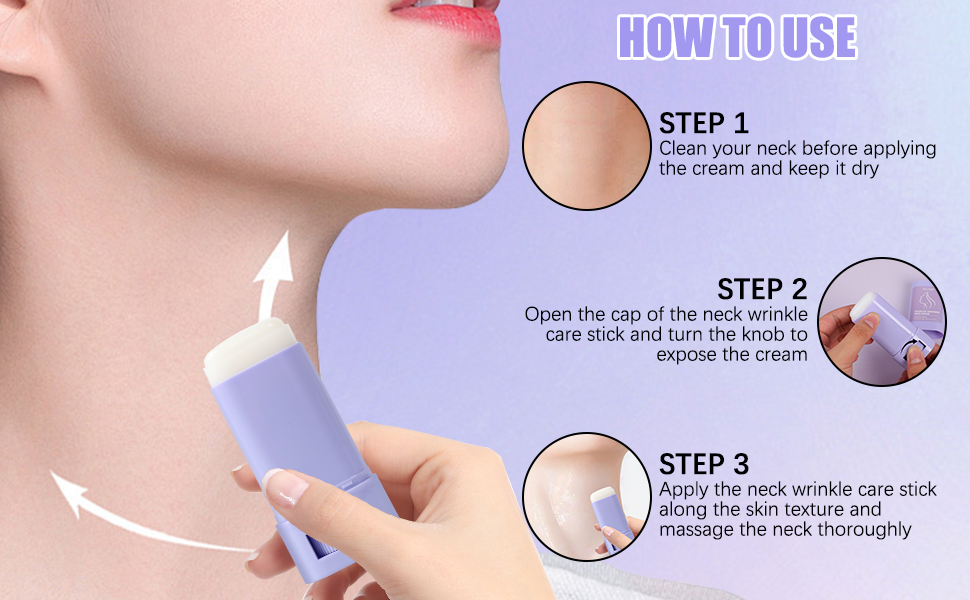 Samuwak Neck Care Stick, Neck Care Cream, Lifting and Firming Neck Care Cream