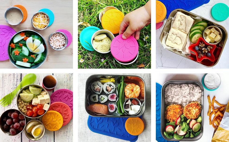 TAVVA Salad Dressing Container for Lunch 3 X 50mL Stainless Steel Small Containers with Lids