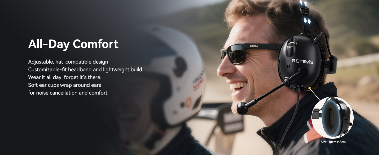 Comfortable noise-canceling headphones