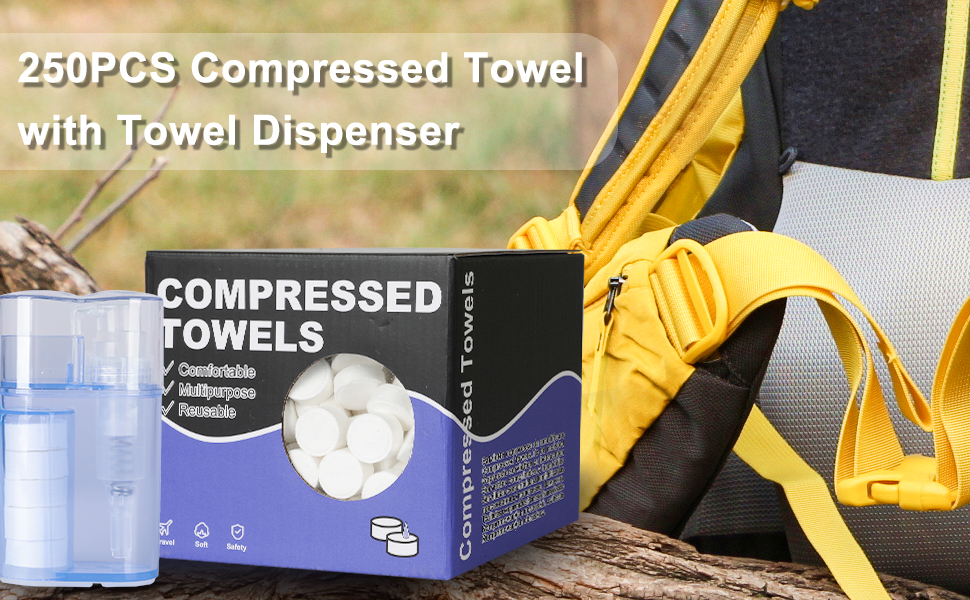 Amazon.com: 250 Disposable Thicker Style Magic Compressed Towels with ...