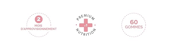 gomme pousse goût femme homme santé perte système collagène kératine halal