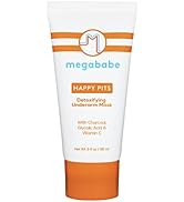 Megababe Underarm Mask - Happy Pits | With Detoxifying Charcoal & Vitamin C | 3 fl oz