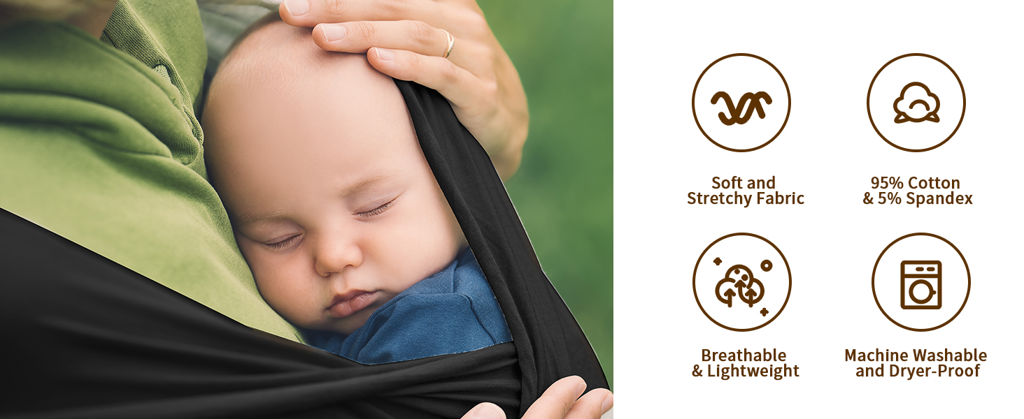 Lictin Baby WrapBaby Carrier Adjustable Breastfeeding Cover Baby