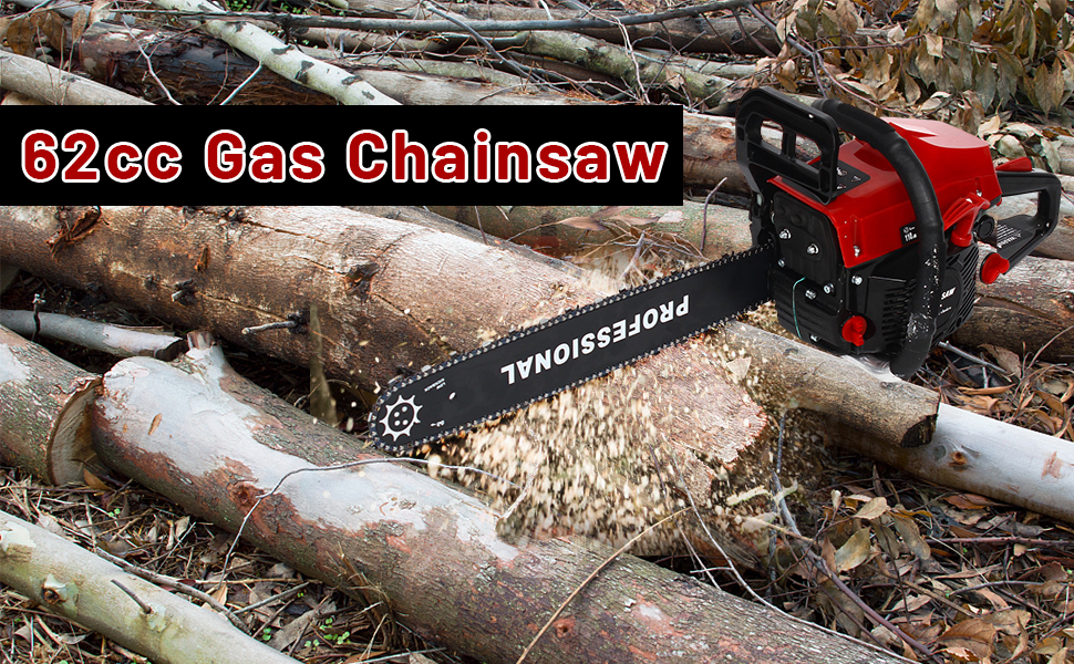 EurHomePlus Gaspowered Chainsaw, 2Stroke Gasoline